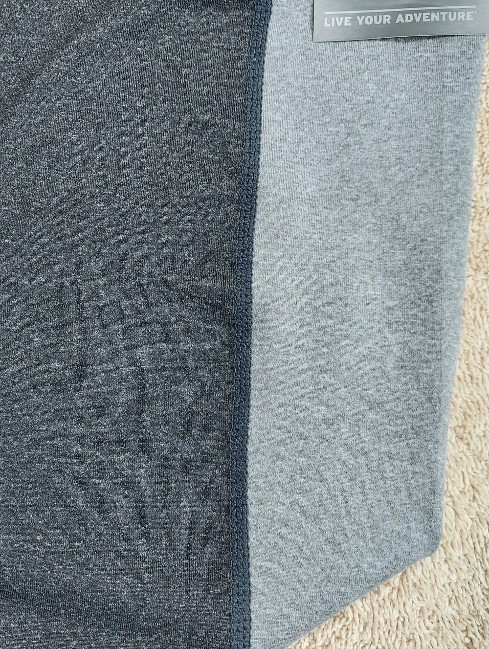 Eddie Bauer Kids' Two Toned Gray Activewear Trail Leggings Girls Size XL Sporty